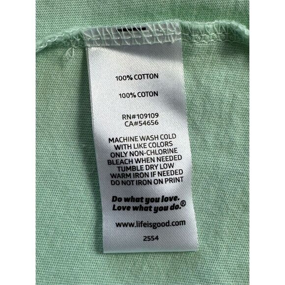 LIFE IS GOOD WOMEN’S MEDIUM Dragon Fly Heart T-Shirt - Picture 6 of 8